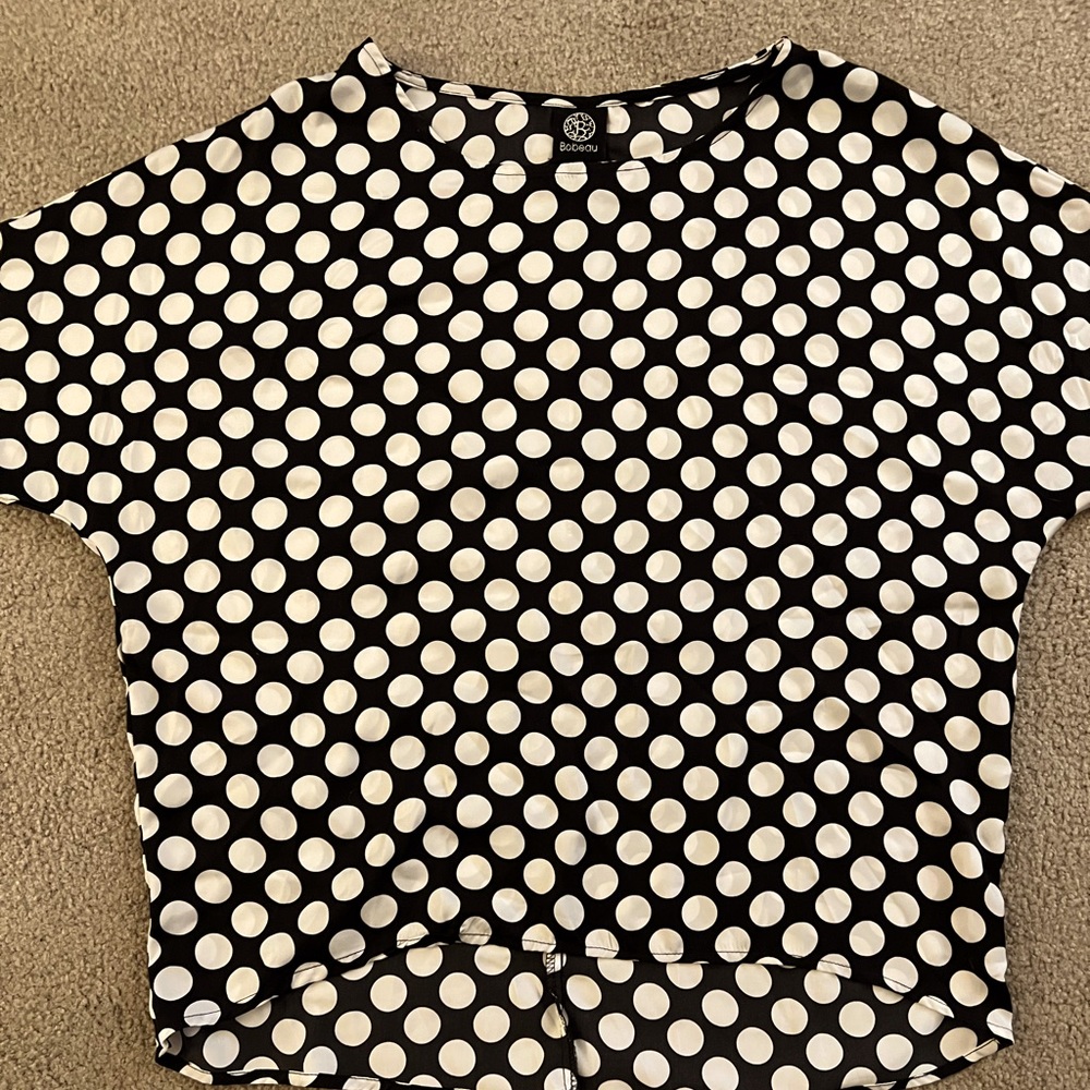 Bobeau polka dot top